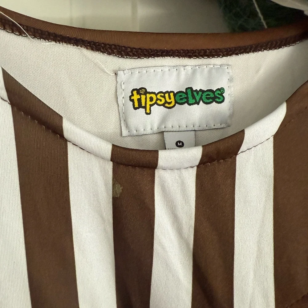 Tipsy Elves Chocolate Factory Worker 3pc Costume - Size M - Brown/Green‎ - NWT - Picture 5 of 7